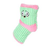 Kisangel Squeaky Plush Dog Chew Toy for Dogs Sock Shaped Molar Plaything for Teething Puppies Interactive Fun Reduces Boredom and Bad Behavior