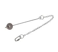 Kisangel Stainless Steel Bird Fruit Fork with Hanging Chain Large Food Holder Skewer for Birds and Chickens Easy to Use Vegetable Treat Feeder and Small Animal Hutches