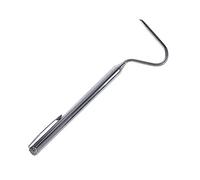 Kisangel Stainless Steel Retractable Snake Hook Telescopic Reptile Tool with Duckbill Head for Safe Handling Small Snakes and Reptiles Portable Catching Stick
