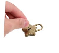 Kisangel Star Shaped Notebook Lock with Key Travel Lock for Diary and Suitcase Decorative Five-Pointed Padlock with Wear-Resistant Texture Secure and Reusable for School Locker and Personal