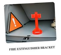 Kisangel Sturdy Fire Extinguisher Bracket Wall Mount with Easy Installation for Home and Car Use Red Plastic Holder Reliable Fire Safety Accessory for Emergency Preparedness