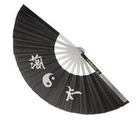 Kisangel Sturdy Lightweight Stainless Steel Tai Chi Fan for Kung Fu Performance and Dance Decorative Folding Hand Fan for Festival Photography Wall Decoration Compact Practical Gift