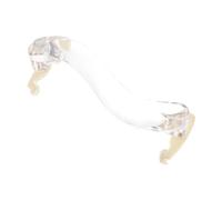 Kisangel Sturdy White Acrylic Violin Shoulder Rest Latex Padding Support The Violin Reduce Back Pressure Simple and Beautiful Design Comfortable Playing