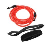 Kisangel Swimming Resistance Training Kit Red Swim Tether Belt for Adults and Lightweight Swim Training Cord with Strong Pull Rope for Pool Exercise and Strength Conditioning