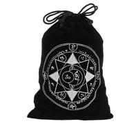 Kisangel Tarot Storage Bag Soft Fabric Drawstring Pouch for Tarot Cards Jewelry Crystals Renaissance Fair Party Favors Protective Mini Sack Organizer