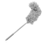 Kisangel Telescopic Gutter Cleaning Brush Gutter Cleaning Tool Foldable Easy to Store Detachable Special Bending Angle Design Long Handle Metal Plastic Fiber