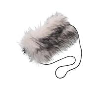 Kisangel Thick Faux Fur Winter Hand Muff for Women Fluffy Insulated Hand Warmer Wrap Portable Arm Warmer Cushion for Outdoor Activities and Holiday Parties Cozy Furry Gloves Alternative