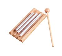 Kisangel Three Tone Chime Bell Percussion Instrument for Yoga Meditation and Classroom Attention Gentle Tap for Lasting Sound Music Enlightenment present