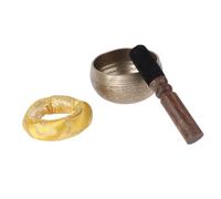 Kisangel Tibetan Singing Bowl Meditation Bowl Gong for Yoga Root Chakra Striker Cushion