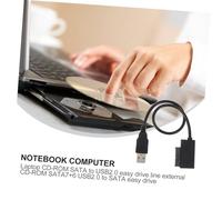 Kisangel to USB Adapter Cable for Laptop Cd-rom Optical Drive Plug and Play Data Line for Notebook Second-generation External Disk Drive High-speed USB Interface Easy Operation No Power
