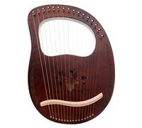 Kisangel Tone Handheld Lyre Harp Wooden String Instrument Portable Delicate Design Smooth Surface Durable Strings for Adults Music Lovers Gift