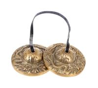 Kisangel Touch Bell Yoga Accessories Tibetan Cymbal Bell for Religious Ceremony Meditation Practice
