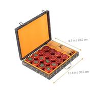 Kisangel Traditional Chinese Chess Set for Adults with Wooden Board Safe Smooth Edges Portable Xiangqi Game for Indoor Outdoor Family Fun and Chess Training