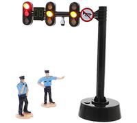 Kisangel Traffic Light Toy for Kids - Mini Size Educational Lights & Sounds - Preschool Learning & Traffic Safety Education - Perfect for Home & School Play - with Button Batteries Included