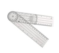 Kisangel Transparent PVC Medical Goniometer Protractor Angle Ruler for Joint Measurement Plastic Physical Therapy Tool with Clear and Centimeter Scale for Accurate Orthopedic Use