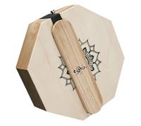 Kisangel Travel Cajon Drum Octagonal Shape Portable Percussion Instrument for Outdoor Performances Handmade Cajon Box