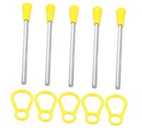 Kisangel Triangle Iron Rod Plastic and Iron Sticks Not Easy to Crack Good Tone Assorted Color Percussion Instrument for Beginners