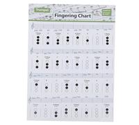 Kisangel Trumpet Chord Chart on Coated Paper, Practice Fingering Diagram Printing, Large Size Learning Guide for Trumpet Students and Beginners Random Color