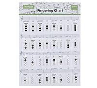 Kisangel Trumpet Chord Chart Poster for Students, Small Size Finger Guide on Coated Paper, Professional Learning Reference for Novice and Intermediate Players