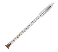 Kisangel Tuning Detachable Vertical Bawu Flute with Elegant Blue and White Porcelain Finish Traditional Ethnic Wind Instrument for Musicians the Go with Storage Bag