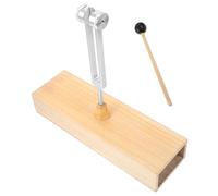 Kisangel Tuning Fork for Sound Healing and Meditation Aluminum Alloy C128hz for Stress Reduction and Balance Exercises Portable with Wooden Voice Box, Improved Focus Musical Instrument Set