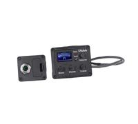 Kisangel Ukelele Piezo Pickup Eq Equalizer System with LCD Display Tuner Band Control for Acoustic Folk Guitars Easy Installation Indicator for Precise Tuning