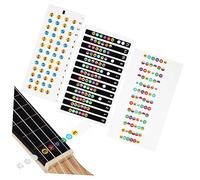 Kisangel Ukulele Guitar Note Decal Stickers for Fretboard Fingerboard Beginner Ukulele Note Sticker Learn Easily