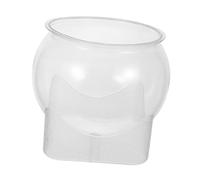 Kisangel Unbreakable Plastic Fish Bowl Large Desktop Aquarium for Goldfish and Betta Fish for Micro Landscape Planter Decorative Home Office Vase