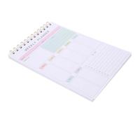 Kisangel Undated Weekly Planner Notebook Paper Planner Notepad A5 with Cover and Steel Wire Binding, 104 Pages for Effective Task Management, Elegant Design Suitable for Office