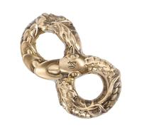 Kisangel Unique Brass Snake Figurine Sculpture for Finger Exercise and Home Decor Portable Lightweight Artistic Snake Statue Office Travel and Collection Enthusiasts