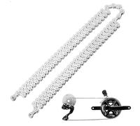 Kisangel Universal 1/2" X 3/32" Bicycle Chain 116 Links for 6/7/8 Speed Road and Mountain Bikes, Multi-speed Bike Chain Replacement Compatible with Cycling Drivetrain Components