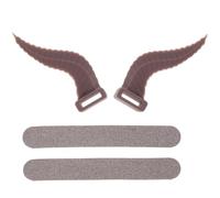 Kisangel Universal Halloween Headphone Attachment Set with Brown Devil Horns, Headset Accessories for Party Decorations and Cosplay, Compatible with Over-ear Wireless Headphones