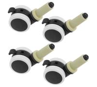 Kisangel Universal High Chair Wheels Replacement Casters Plastic 4pcs Random Color with Swivel Design for Easy-to-Clean Smooth Movement Suitable for Baby Feeding Chairs