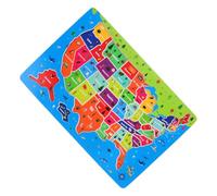 Kisangel Usa Map Puzzle Educational Jigsaw for Boys Ages with Dual Usa States and World Geography Learning Artistic Puzzle Game Enhancing Spatial Skills and Cognitive Development