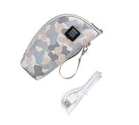 Kisangel USB Baby Bottle Warmer Cover 5v 2a Lightweight Heating Bottle Warmer with 3 Modes Pu Material Chic Design for Outdoor Insulation Random Color