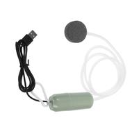 Kisangel USB Small Oxygenation Pump for Fish Tank Aquarium Air Pump for Aquarium with Green Shell Suitable for Home and Travel Use