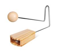 Kisangel Vibraslap Wood Percussion Instrument Durable for Musicians Easy to Play Music Enlightenment Tool for Latin Genres and Stage Performances