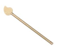Kisangel Vintage Copper Door Key Bolt Lock Pin for Household Safety Artistic Leaf-Shaped Antique Cabinet Locking Pin Quick-use Metal Bolt for Wardrobe Dresser and Shoe Cabinet Doors