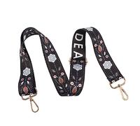 Kisangel Vintage Floral Banjo Strap Adjustable Shoulder Strap for Banjo and Guitar Accessories Comfortable Music Instrument Belt Detachable Shoulder Pad