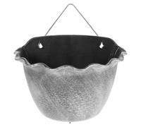 Kisangel Vintage Spray Paint Hanging Planter: Metal & Plastic Wall Mounted Flower Pot Holder for Succulents, Green Plants, Home, Office, Garden, Balcony