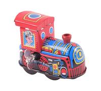Kisangel Vintage Wind Up Clockwork Train for Tin Locomotive with No Battery Required Bright Antique Style Mechanical Craft for Boys and Gift and Home Decor