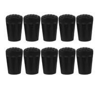 Kisangel Walking Sticks Crutch Foot Covers Trekking Pole 10Pcs Black Rubber Non-Slip Tips for Hiking Trail and Climbing
