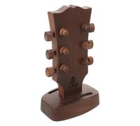 Kisangel Walnut Wooden Guitar Pick Holder Case Compact 5.34x2.99x1.97in Plectrum Storage Box Organizer for Travel and Display Guitar Accessories