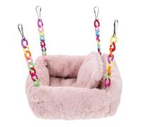 Kisangel Warm Hamster Nest Plush Hanging Hammock Bed Cozy Hideaway Tent for Small Pets Like Squirrels Guinea Pigs Chinchillas and Rats Two Design for Privacy and Comfort