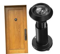 Kisangel Wide-Angle Door Peephole Viewer Adjustable Door Spyhole with Rear Cover Privacy Protection Fine Thread for Front Home Security