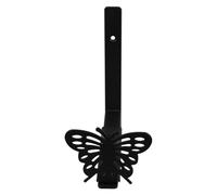 Kisangel Window Box Bracket Planter Box Bracket for Window Edges 8.45x7.94x0.98in Black Iron Elegant Design Robust Support Structure Secure Placement Suitable for Outdoor Environments