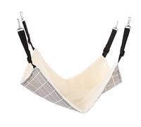 Kisangel Winter Warm Cat Hanging Sleeping Bed Pet Cage Hammock for Indoor Cats Kitten Curl Bed