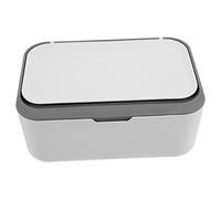 Kisangel Wipe Dispenser for Wipes with Cover Travel-Friendly Storage Box for Nursery and Home Use Deep Grey Color Organizes Tissues and Masks