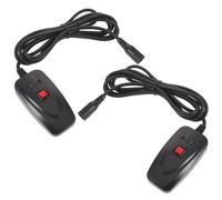 Kisangel Wired Remote Control and Stable Interface Efficient Show Control Material 2pcs with 3-pin Interface for Fog Machine for Stage Lighting Effects and Live Shows