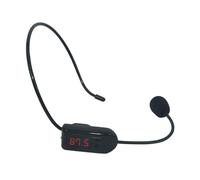 Kisangel Wireless Headset Microphone Loudspeaker Voice Amplifier Wireless Microphone for Teaching Meeting Tour Guide with Fm Receiver